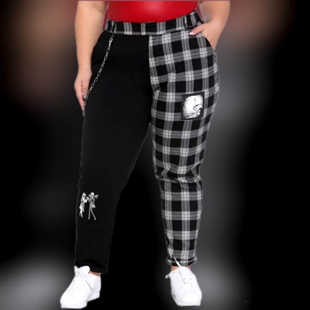 The NBC Split Leg Plaid Pants Plus Size